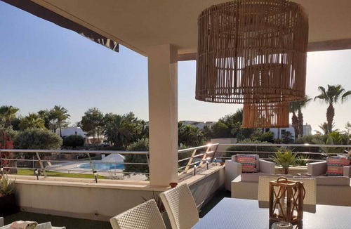 Sant Josep de sa Talaia Apartment | Apartment with fabulous terrace and sunset view in Cala Tarida