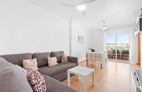 Flamenca Beach Apartment | Apartment 'Casa Sun' with Sea View, Wi-Fi and Air Conditioning