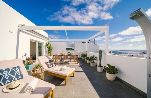 Puerto del Carmen Apartment | Casa Lola | Penthouse with huge terrace and sea views in the old town
