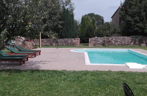 Santiago de Compostela House | Country House 'Os Vilares L' with Shared Pool, Private Garden and Wi-Fi