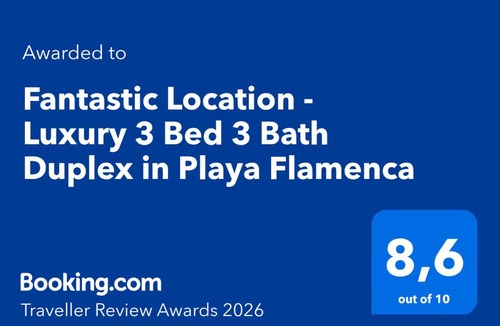 Flamenca Beach Apartment | Fantastic Location - Luxury 3 Bed 3 Bath Duplex in Playa Flamenca