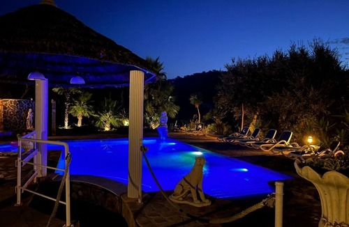 Lloret de Mar Villa | Fantastic villa/finca with pool landscape, sea view, palm garden on 5000 m²