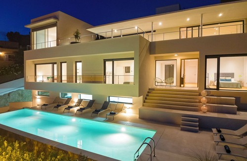 Puig Manya Villa | Ibiza Town Modern Villa, Sleeps 10