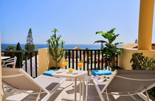 Nikki Beach Apartment | Sun all day double wide balcony with panoramic sea view