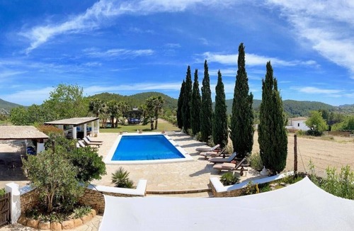 Sant Josep de sa Talaia Villa | Villa 'El Palau De Can Sergent' with Mountain View, Wi-Fi and Air Conditioning