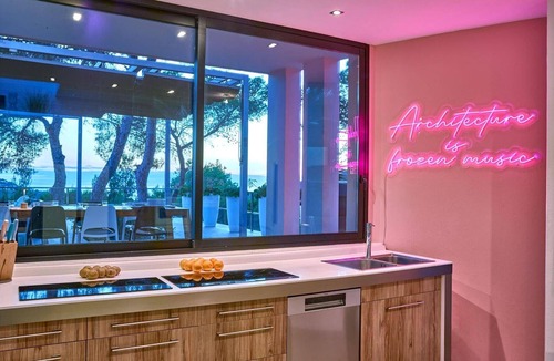 Cala Vadella Villa | Villa Ibiza with Sea View, Sunset, Wi-Fi, and Air Conditioning