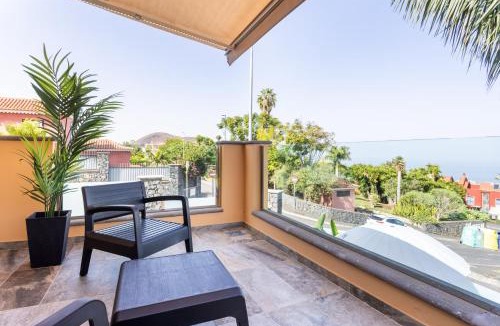 Las Arenas Villa | Zafiro Piscina Climatizada Jacuzzi Barbacoa Vistas al mar