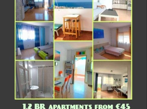 5 minutes close by Playa del Inglés-1&2BR aptm with view & private terrace for 2 persons