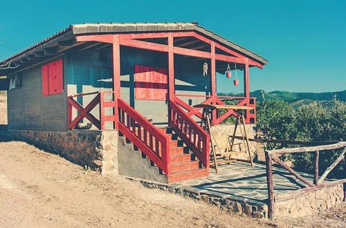 Charming house in Cañamero with pool and mountain view