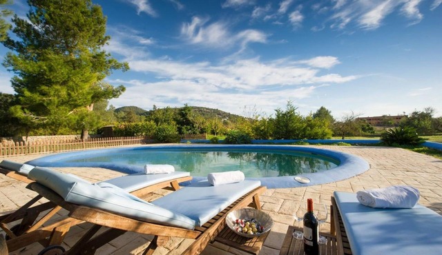 Stunning Villa “Casa Carla Ibiza” with Mountain View, Wi-Fi, Garden, Terrace & Pool