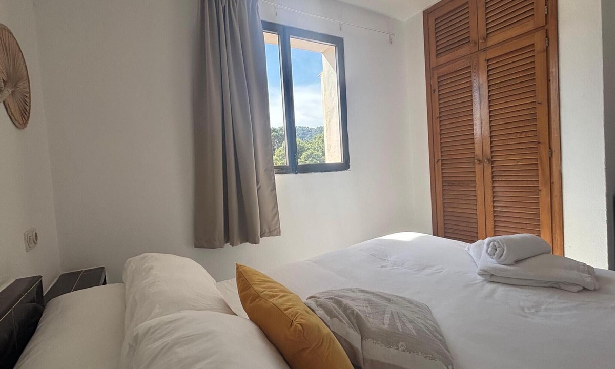 Portinatx Apartment | Apartment in 'Vista Mar 1Bb' Hotel with Sea View, Wi-Fi and Air Conditioning