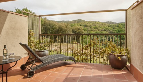 Double or Twin Room, Terrace, Garden View