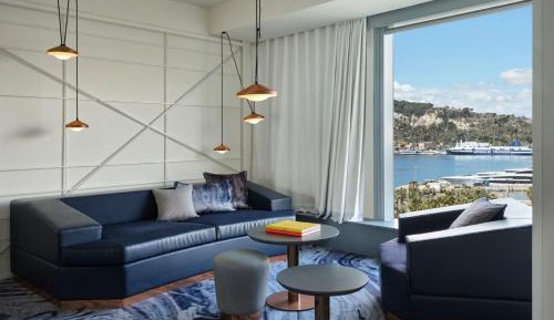 King Studio Suite with Sofa Bed and Partial Water View