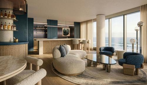 Three-Bedroom Penthouse Presidential Suite with Seafront View and Terrace
