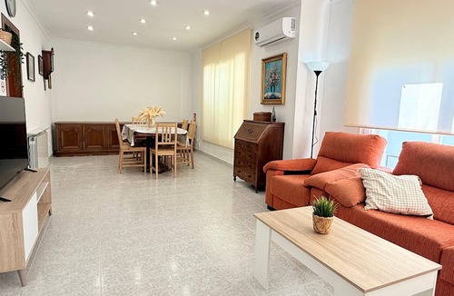 Canet de Mar Apartment | Bright 'Bruc Beach' Apartment with Private Pool, Wi-Fi & Air Conditioning
