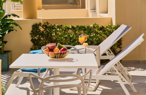 Nikki Beach Apartment | Sun all day double wide balcony with panoramic sea view