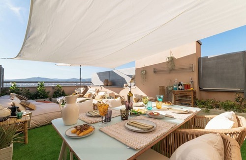 Cornella de Llobregat Apartment | Penthouse with Private Terrace & Pool Access
