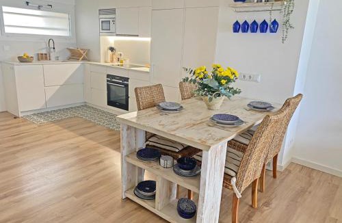 Arenys de Mar Apartment | Chic Beachfront Flat Top Views, Wi-Fi Parking