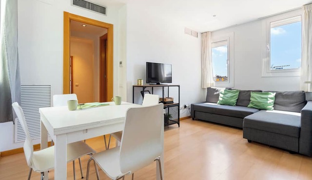 Bright duplex, consisting of two joined flats (two bedroom + studio) that fit 5 people