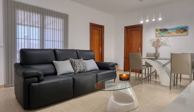 Vacation Apartment 'Casa Yare, Shared Pool, Air-con' with Sea View, Wi-Fi and Air Conditioning